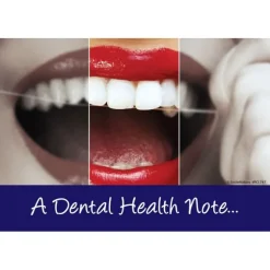 A Dental Health Note Recall Cards
