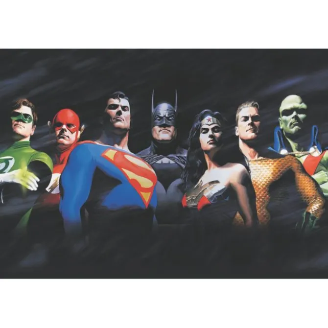 Alex Ross Justice League Peel & Stick Wallpaper Mural