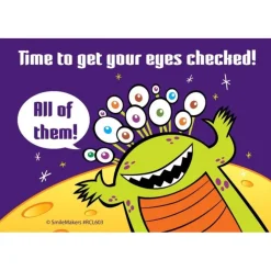 Alien Eyes Checked Recall Cards