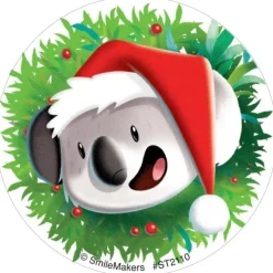 Animals in Santa Hat Stickers