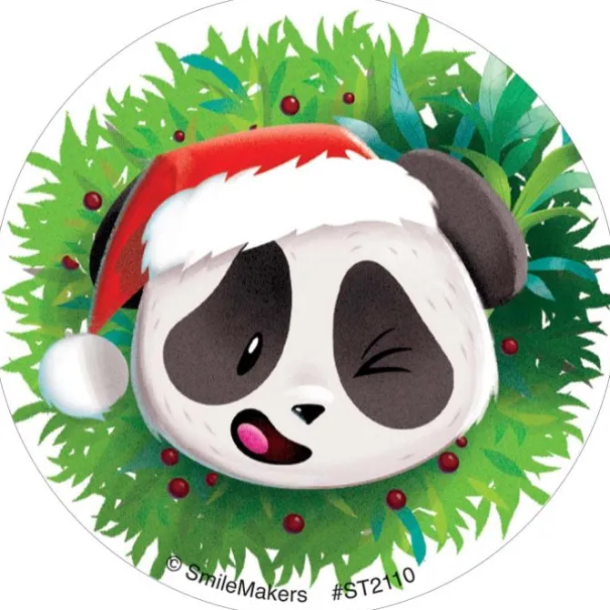 Animals in Santa Hat Stickers
