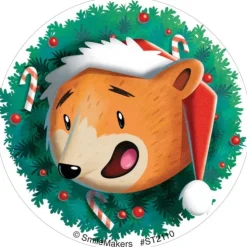 Animals in Santa Hat Stickers