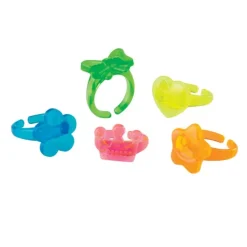 Assorted Color Plastic Rings