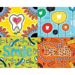 Assorted Dental Doodles Laser Cards