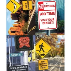 Assorted Dental Signs Laser Cards
