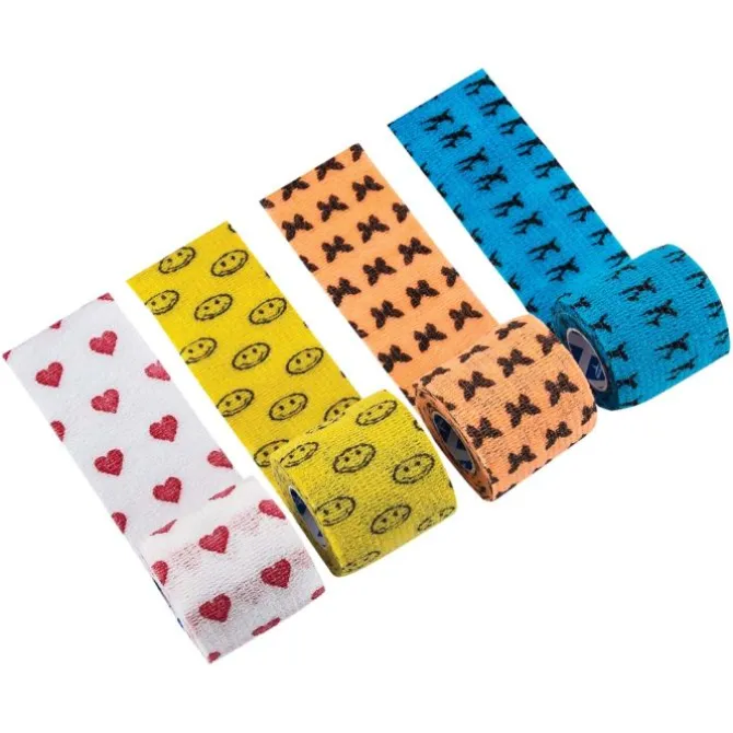 Assorted Design 2" Cohesive Bandage Rolls