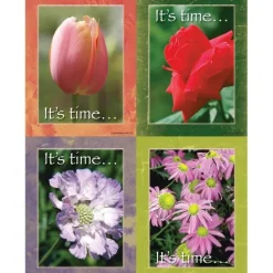 Assorted Floral Laser Cards