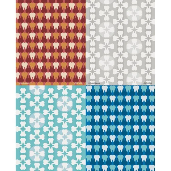 Assorted Tooth Patterns Laser Cards
