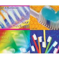 Asst. Bright Toothbrush Laser Cards