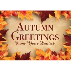 Autumn Greetings Dental Greeting Cards