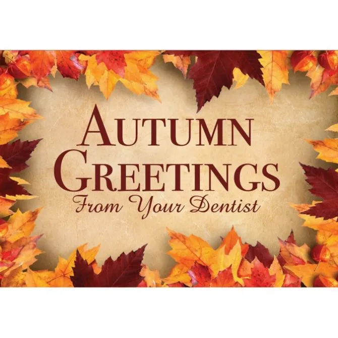 Autumn Greetings Dental Greeting Cards