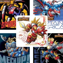 Avengers Mech Strike Mechasaurus Stickers