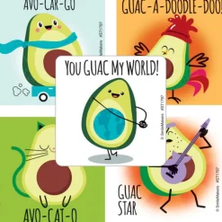 Avocado Pun Stickers