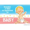 Baby Appointment Reminder Recall Cards
