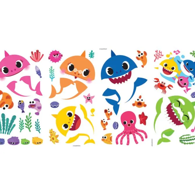 Baby Shark Assorted Wall Decals