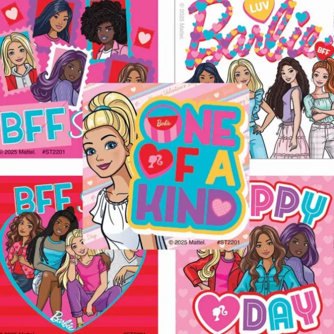 Barbie Valentine Stickers