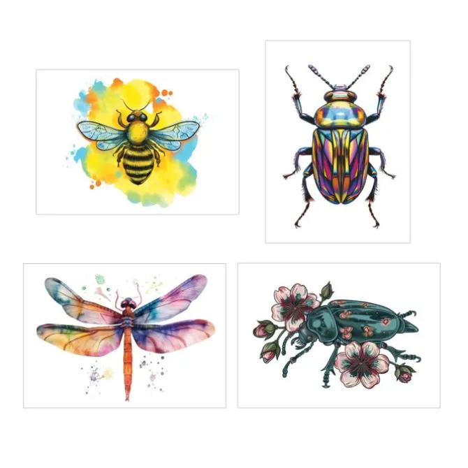 Beetles & Bugs Temporary Tattoos