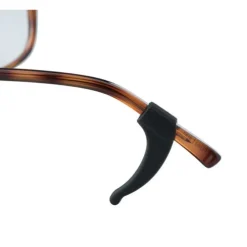 Black Silicone Eyeglass Ear Pads