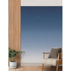 Blue Aura Ombre Peel & Stick Wallpaper Mural
