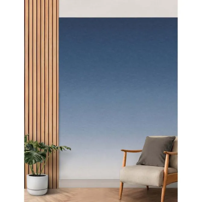 Blue Aura Ombre Peel & Stick Wallpaper Mural