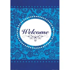Blue Fancy Welcome Recall Cards