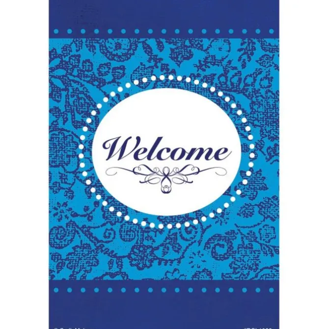 Blue Fancy Welcome Recall Cards