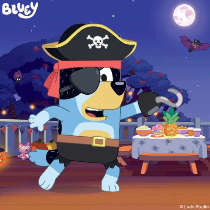 Bluey Halloween Stickers