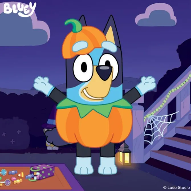 Bluey Halloween Stickers