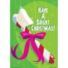 Bright Christmas Toothbrush Dental Recall Cards