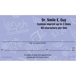 Brush, Floss, Smile Appointment Cards