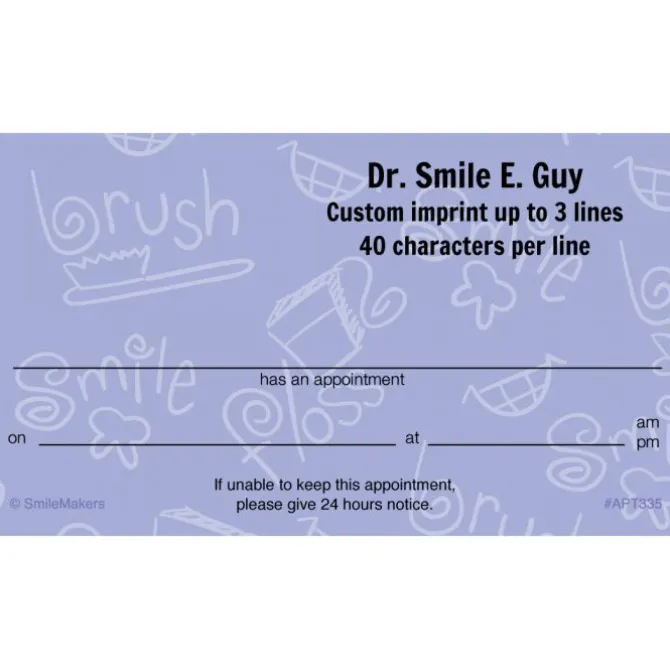 Brush, Floss, Smile Appointment Cards