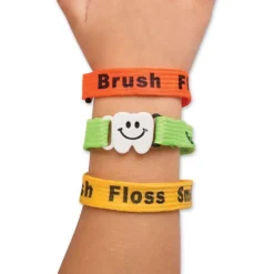 Brush, Floss, Smile Clip Bracelets