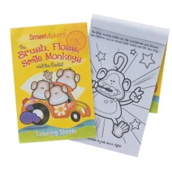 Brush, Floss, Smile Monkeys Coloring Books