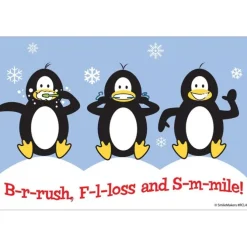 BrushFlossSmile Penguin Recall Cards