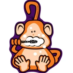 Brushing Monkey Wall Decal