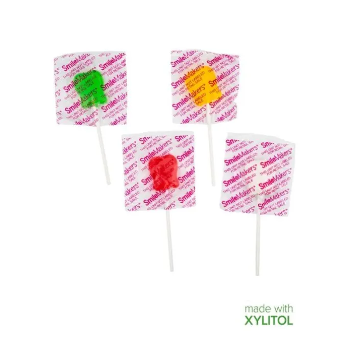 Bulk SmileMakers Xylitol Happy Tooth Lollipops