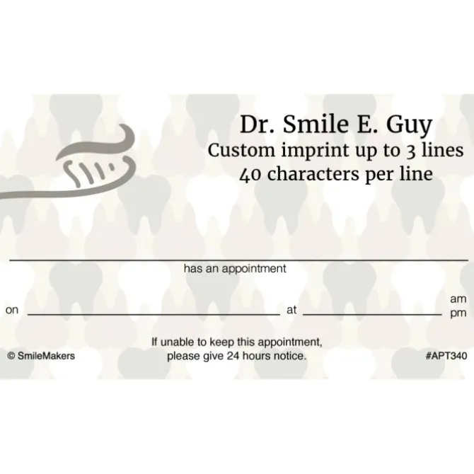 Camo Teeth Appointment Cards