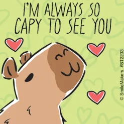 Capybara Puns Stickers