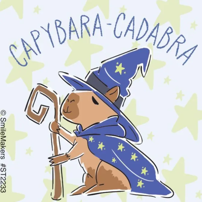 Capybara Puns Stickers