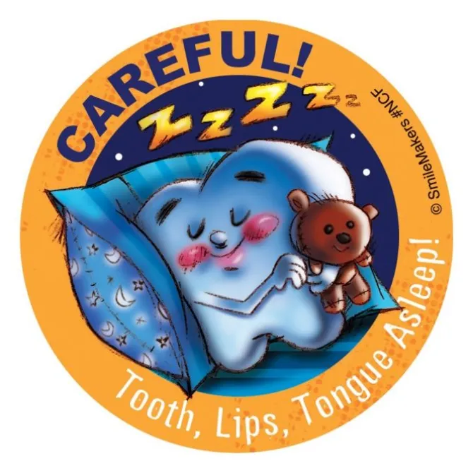 Careful Asleep Stickers