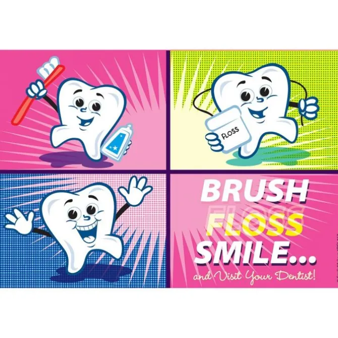 Cartoon Tooth Block Recall Cards