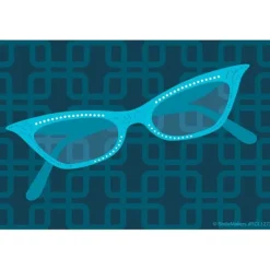 Cat Eye Glasses Recall Cards