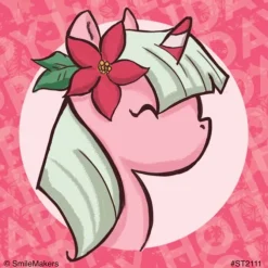 Chibi Holiday Unicorn Stickers