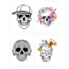 Chic & Chill Skulls Temporary Tattoos