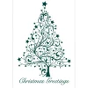 Christmas Greetings Tree Greeting Cards