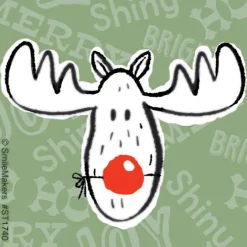 Christmas Moose Stickers
