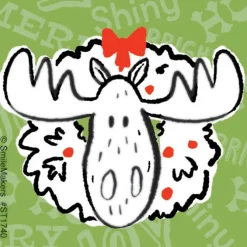 Christmas Moose Stickers