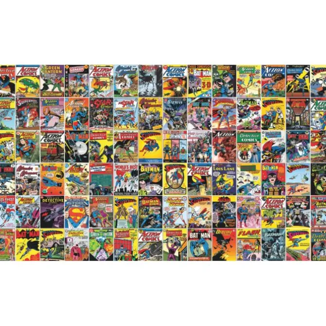 Classic DC Comics Covers Peel & Stick Wallpaper Mural