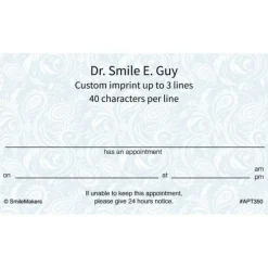 Classic Swirls Appointment Cards
