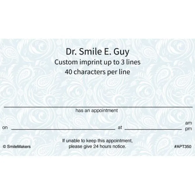 Classic Swirls Appointment Cards